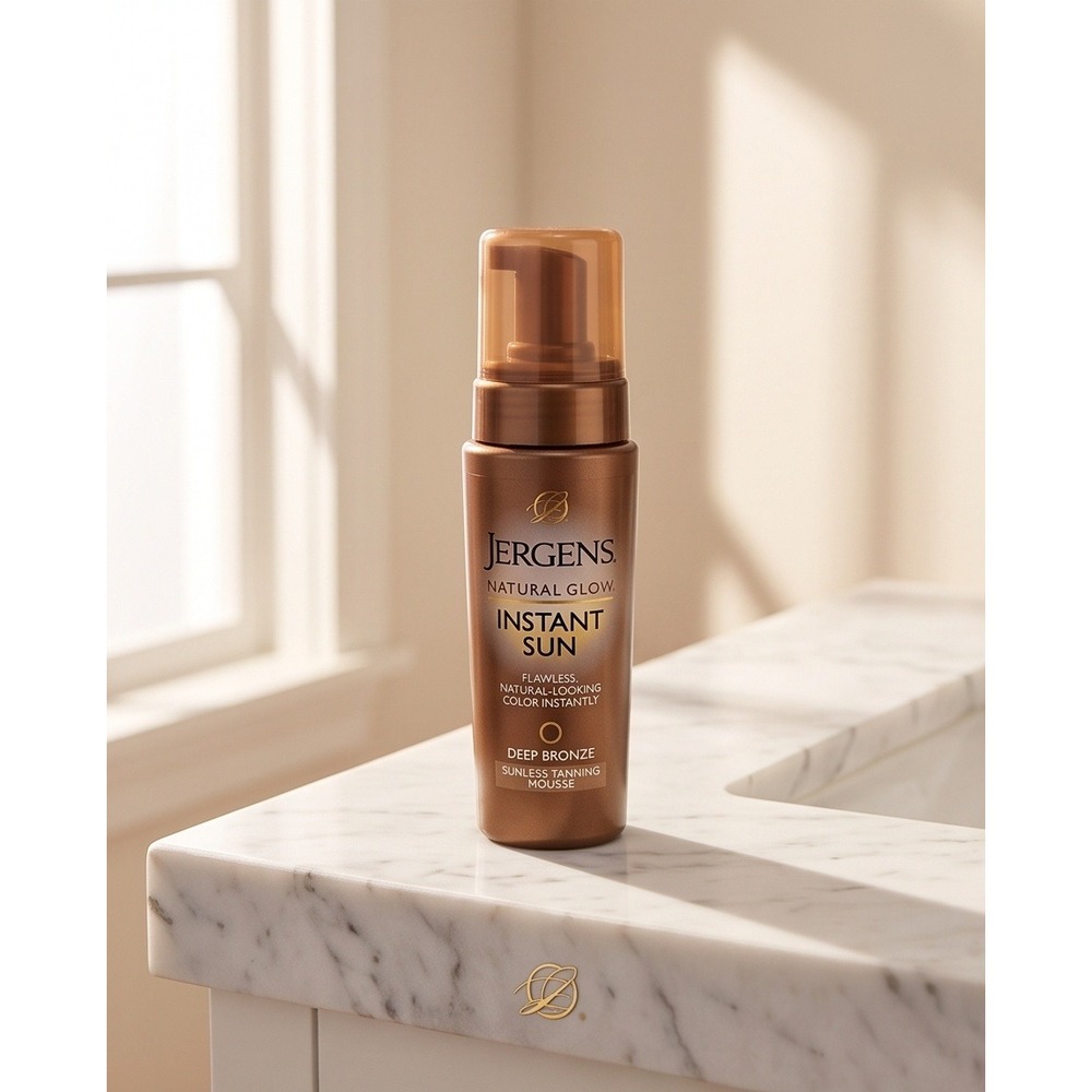 Jergens Natural Glow Instant Sun Deep Bronze Sunless Tanning Mousse 6 fl oz